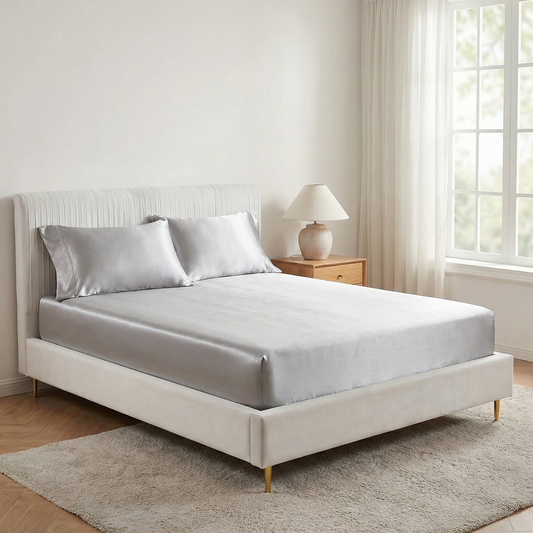 Jedwabne Prześcieradło Premium z Gumką